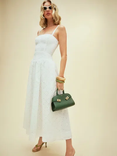 Reformation Katarin Dress In White