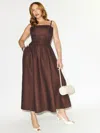 Reformation Katarin Linen Dress In Cafe