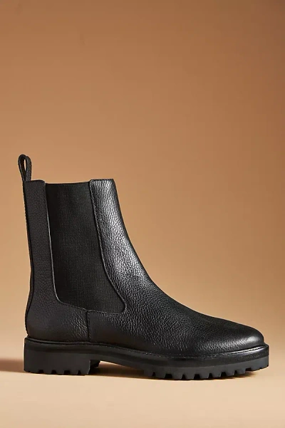 Reformation Katerina Lug Sole Chelsea Boots In Black