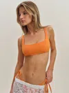 Reformation Kauaii Bikini Top In Orange