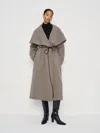 Reformation Kay Double Faced Coat In Gray