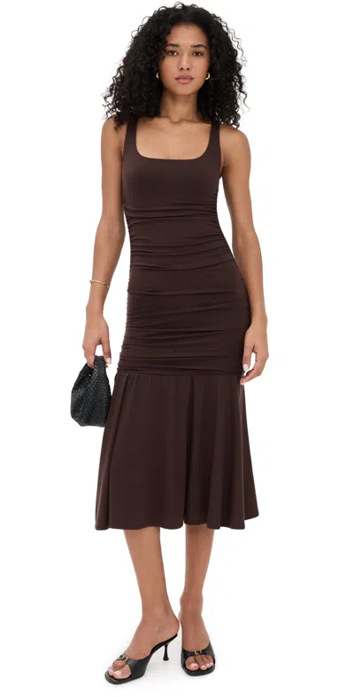 Reformation Kayla Knit Dress Mole In Brown
