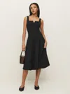 Reformation Kaylor Knit Dress In Black