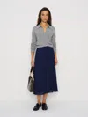 Reformation Kella Skirt In Blue