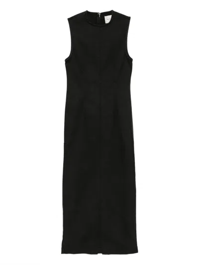Reformation Kendi Denim Dress In Black