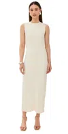 Reformation Kendi Denim Midi Dress Fior Di Latte In Fior Di Latte