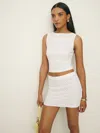 Reformation Kenna Knit Two Piece In White