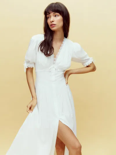 Reformation Ketra Dress In Ivory