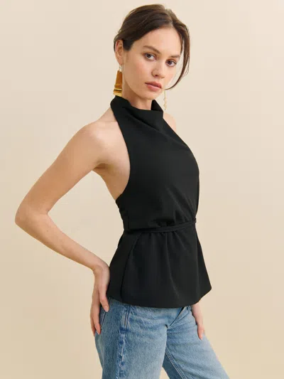 Reformation Ketra Knit Top In Black