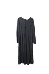 Reformation Keyhole Front Maxi Dress In Black Viscose In Black