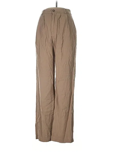 Pre-owned Reformation Khaki Pant In Brown