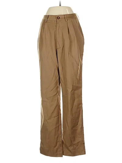 Pre-owned Reformation Khaki Pant In Brown
