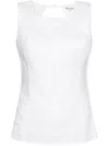 Reformation Kiko Linen Top In White