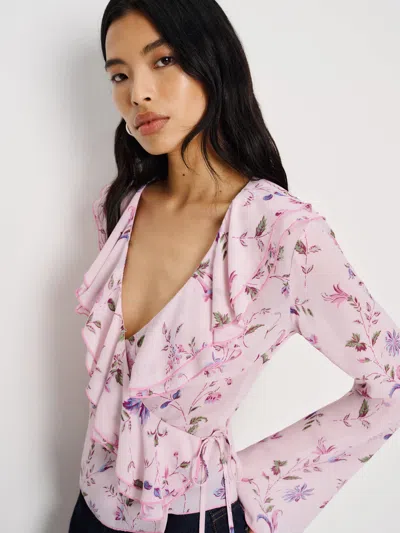 Reformation Kilah Top In Pink
