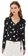 Reformation Kilah Top Moon Dot In Multi