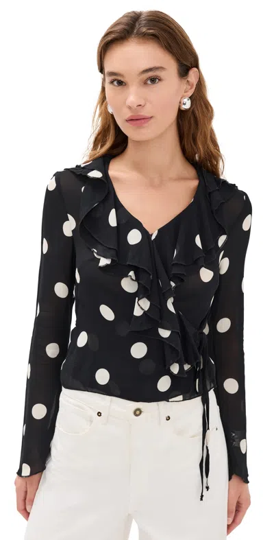 Reformation Kilah Top Moon Dot In Multi