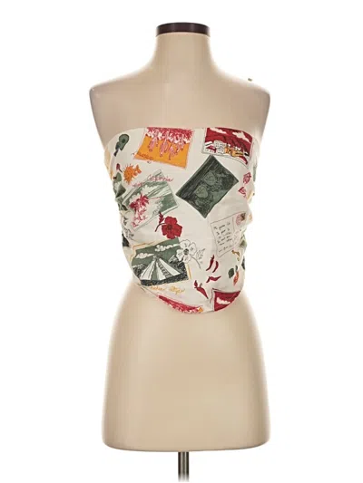 Pre-owned Reformation Kimono In Ivory