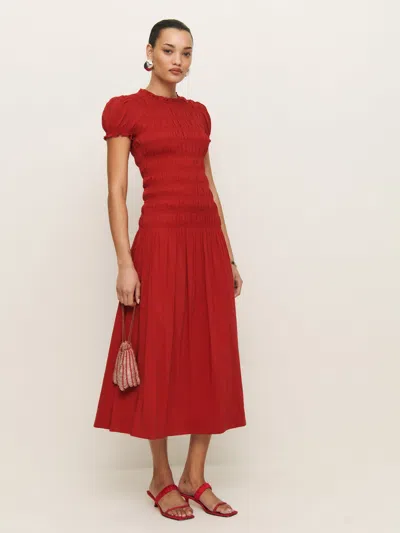 Reformation Kiria Dress In Lipstick