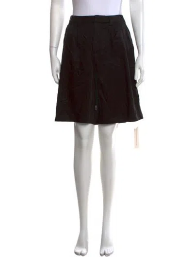 Pre-owned Reformation Knee-length Shorts In Black