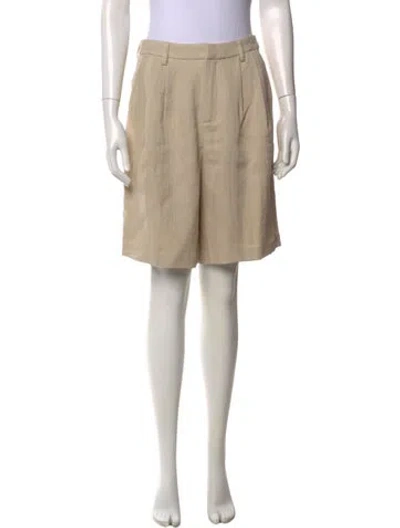 Pre-owned Reformation Knee-length Shorts In Neutral