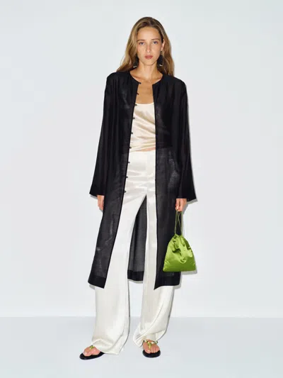 Reformation Koda Jacket Black Large In Noir