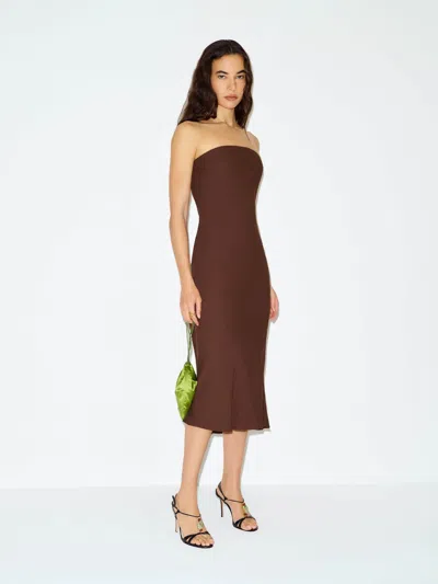 Reformation Koto Dress Brown Small