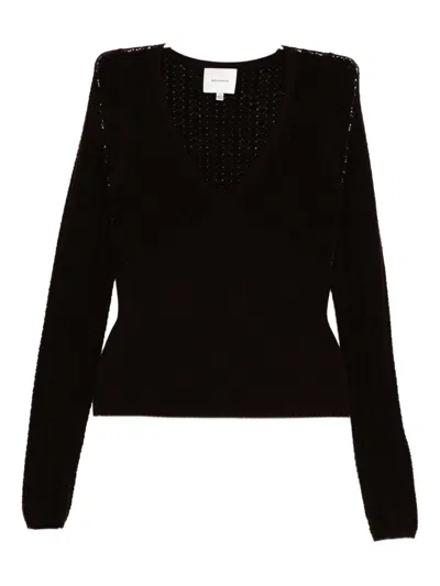 Reformation Krista Top In Black