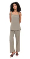 Reformation Kristen Two Piece Set Beige And Black Check In Neutral