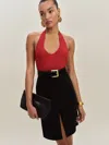Reformation Kylo Top In Sundried Tomato