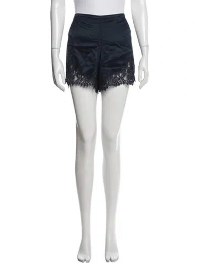 Pre-owned Reformation Lace Pattern Lace Trim Embellishment Pajamas In Blue