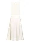 Reformation Laguna Stretch-cotton Top And Midi Skirt Set In White