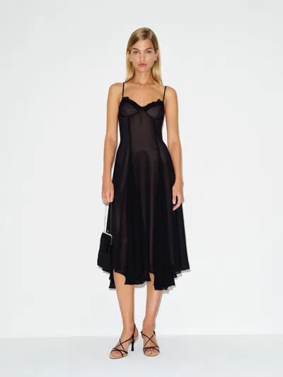 Reformation Laia Dress Black Lace 12