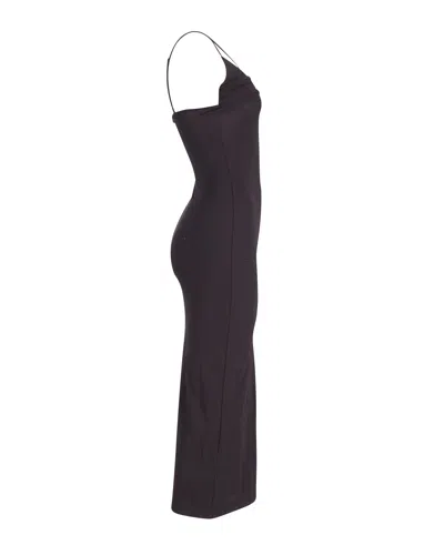 Reformation Lainey Knit Maxi Dress In Black Lyocell