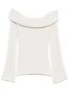 Reformation Lana Knitted Top In White