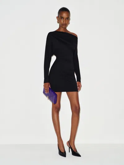 Reformation Landon Knit Dress Black Large