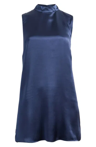 Reformation Lantana Silk Shift Minidress In Multi