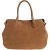 Reformation Large Patrizia Suede Satchel In Farro Suede