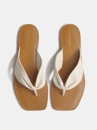 Reformation Larsen Thong Sandal Ivory 9.5 In Multi