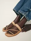 Reformation Ludo Sandals In Porcini Leather