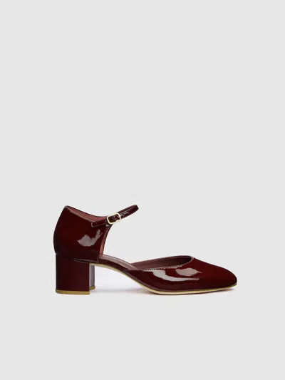 Reformation Laurie Pump In Burgundy