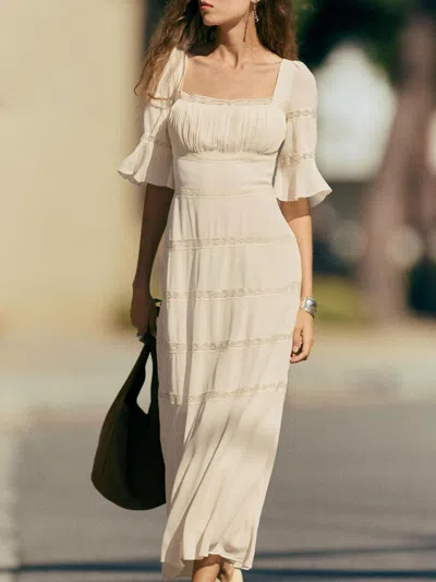 Reformation Laverna Dress In White