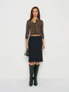 Reformation Layla Knee Length Skirt In Multi