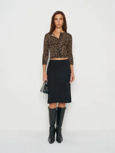 Reformation Layla Knee Length Skirt In Multi