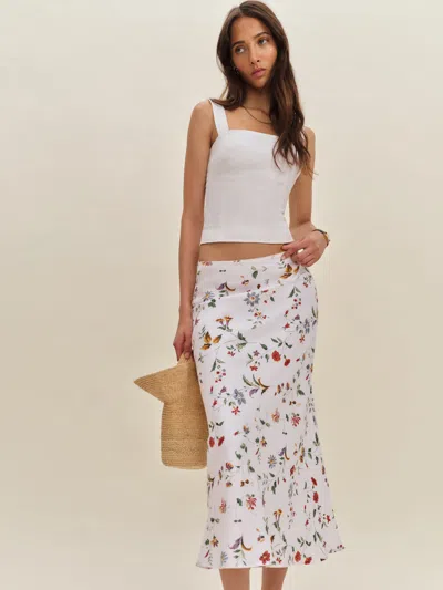 Reformation Layla Linen Skirt