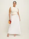 Reformation Layla Linen Skirt Es In White