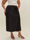 Reformation Layla Satin Skirt Es