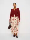 Reformation Layla Skirt Es In Burgundy