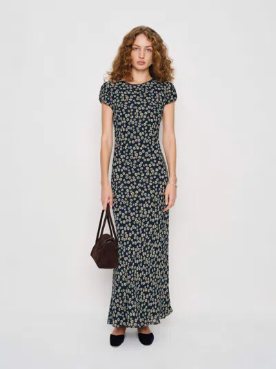 Reformation Leana Dress In Blue