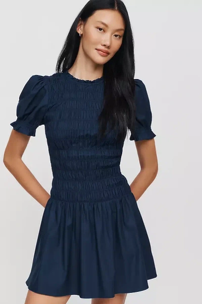 Reformation Leannah Mini Dress In Blue