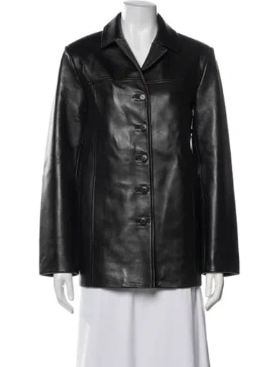 Pre-owned Reformation Leather Biker Jacket W/ Tags In Black